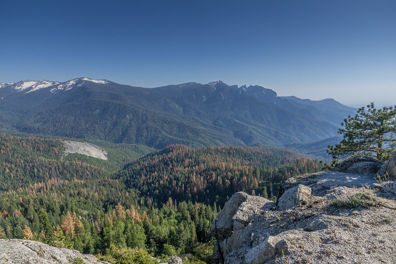 Mountain panorama across the Middle Fork Kaweah River valley