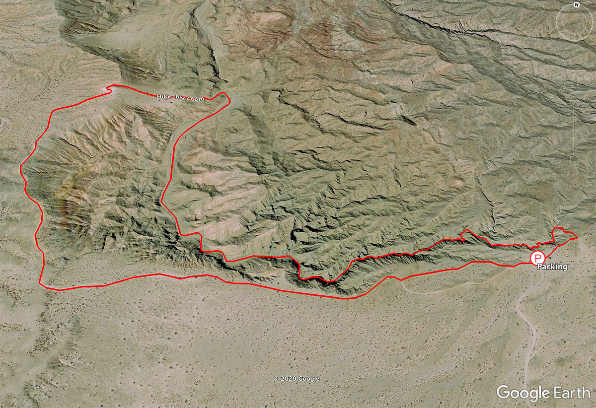 slot-canyon-google-earth-anza-borrego.jpg Google Earth view of The Slot big-loop route through the desert badlands
